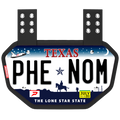 Phenom Elite Football Back Plate - Texas