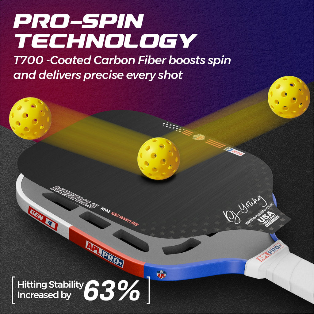 APL Valorix Pro+ 16mm Pickleball Paddle | Carbon Fiber | Gen 4 Thermoformed Foam Technology