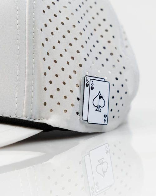 Ace/King White - Perforated Rope Hat