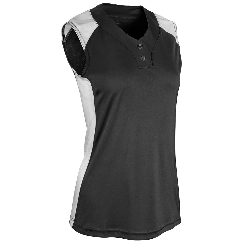 INFINITE 2-BUTTON SLEEVELESS JERSEY