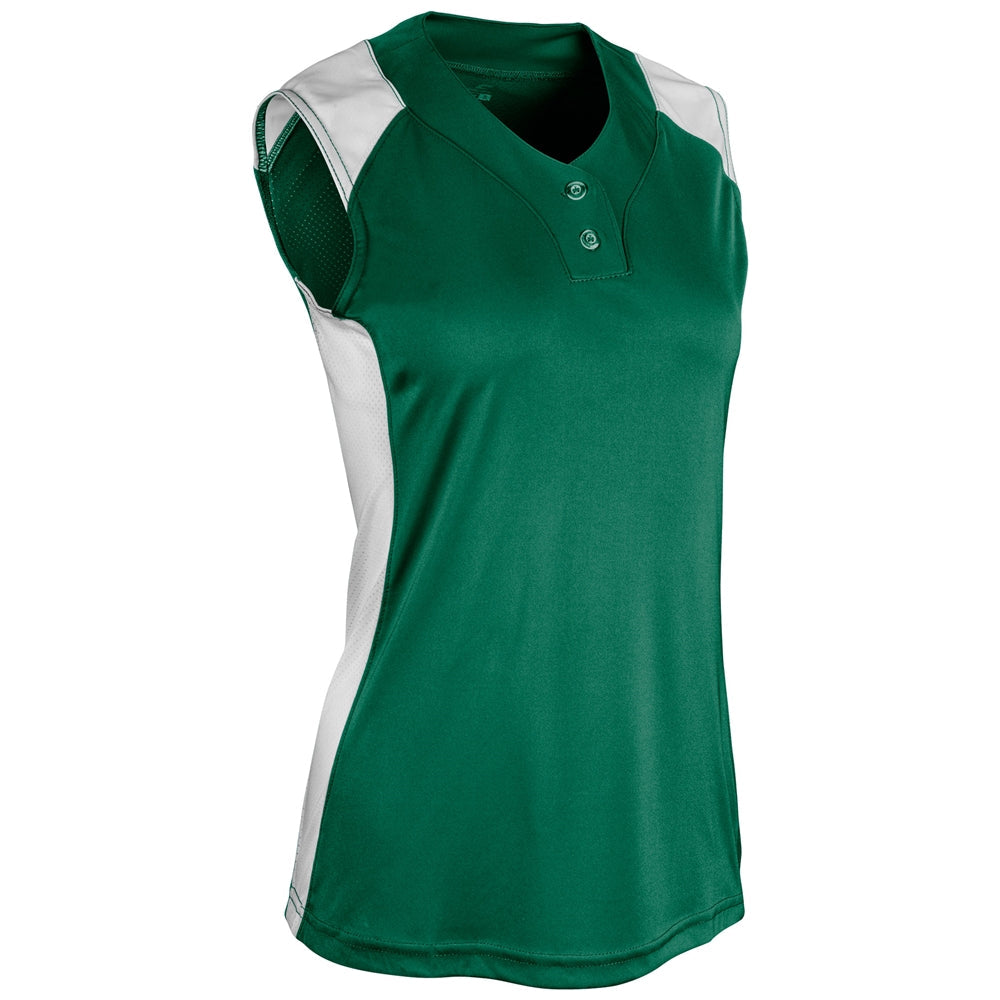 INFINITE 2-BUTTON SLEEVELESS JERSEY