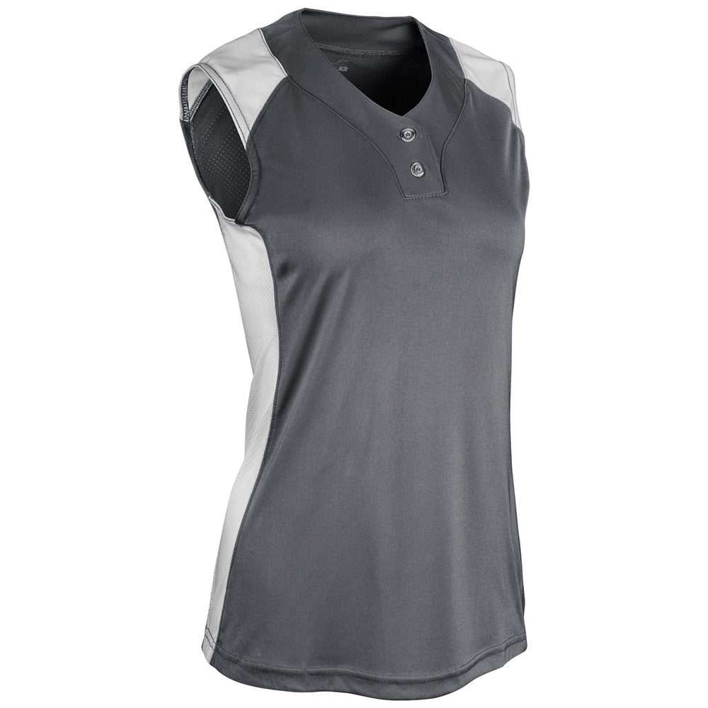 INFINITE 2-BUTTON SLEEVELESS JERSEY
