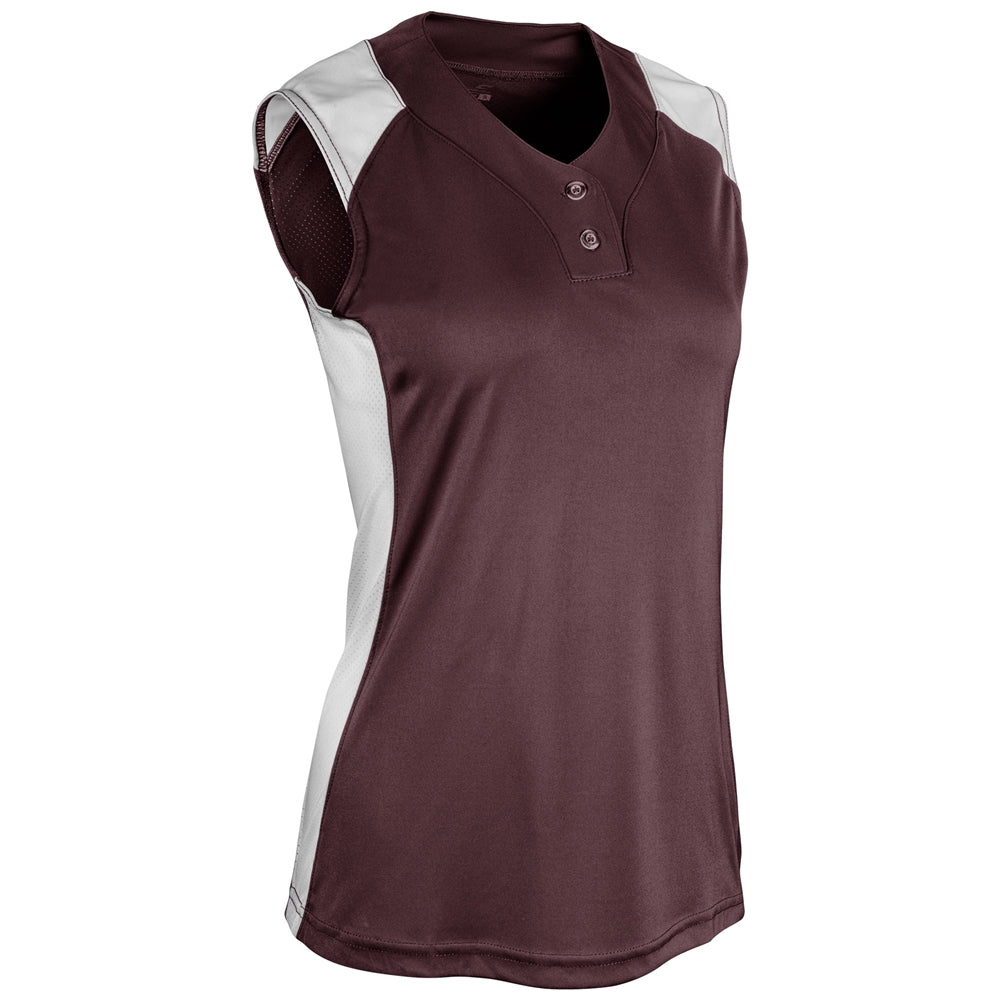 INFINITE 2-BUTTON SLEEVELESS JERSEY