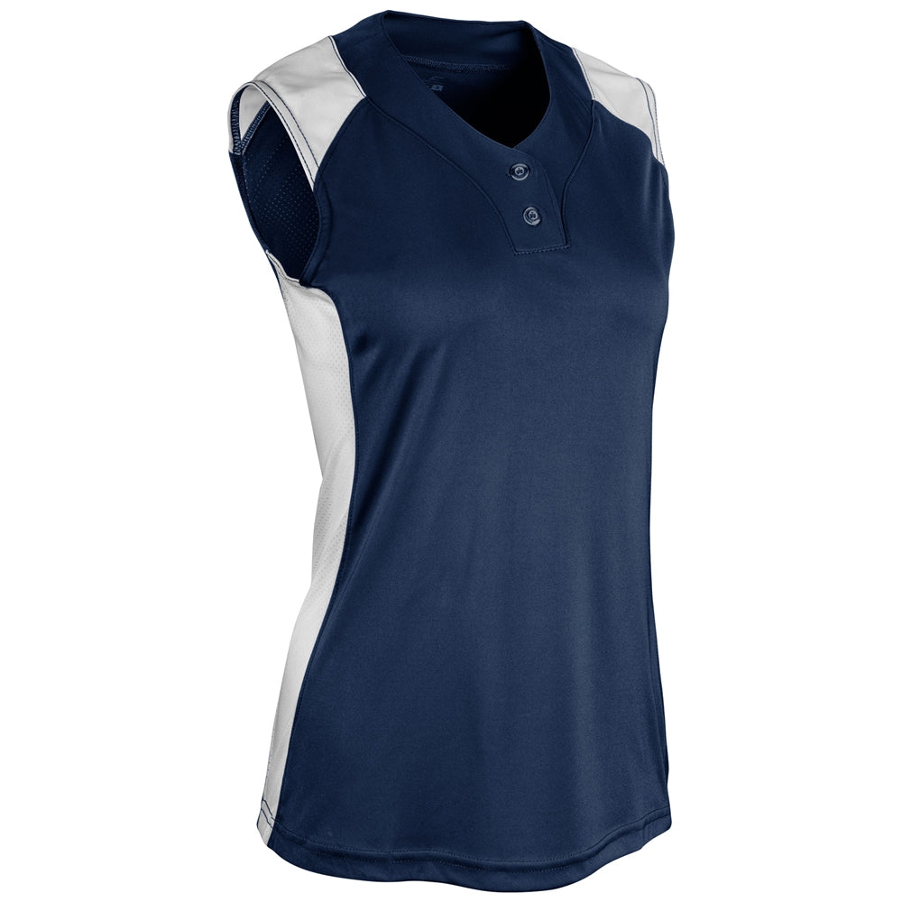 INFINITE 2-BUTTON SLEEVELESS JERSEY