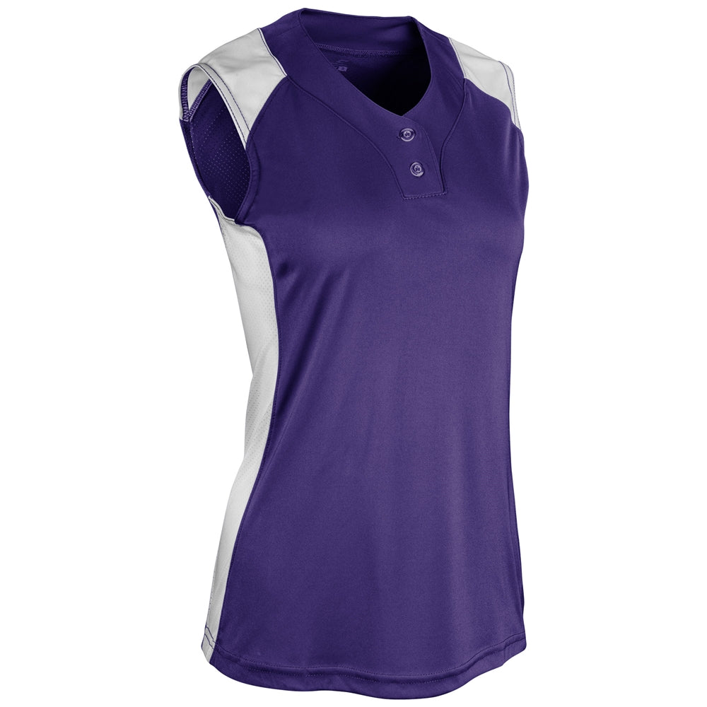 INFINITE 2-BUTTON SLEEVELESS JERSEY