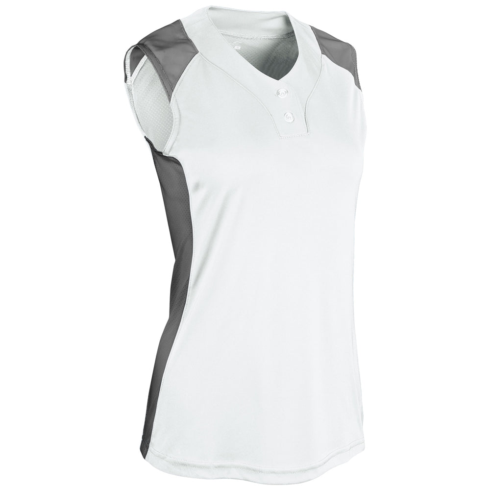 INFINITE 2-BUTTON SLEEVELESS JERSEY
