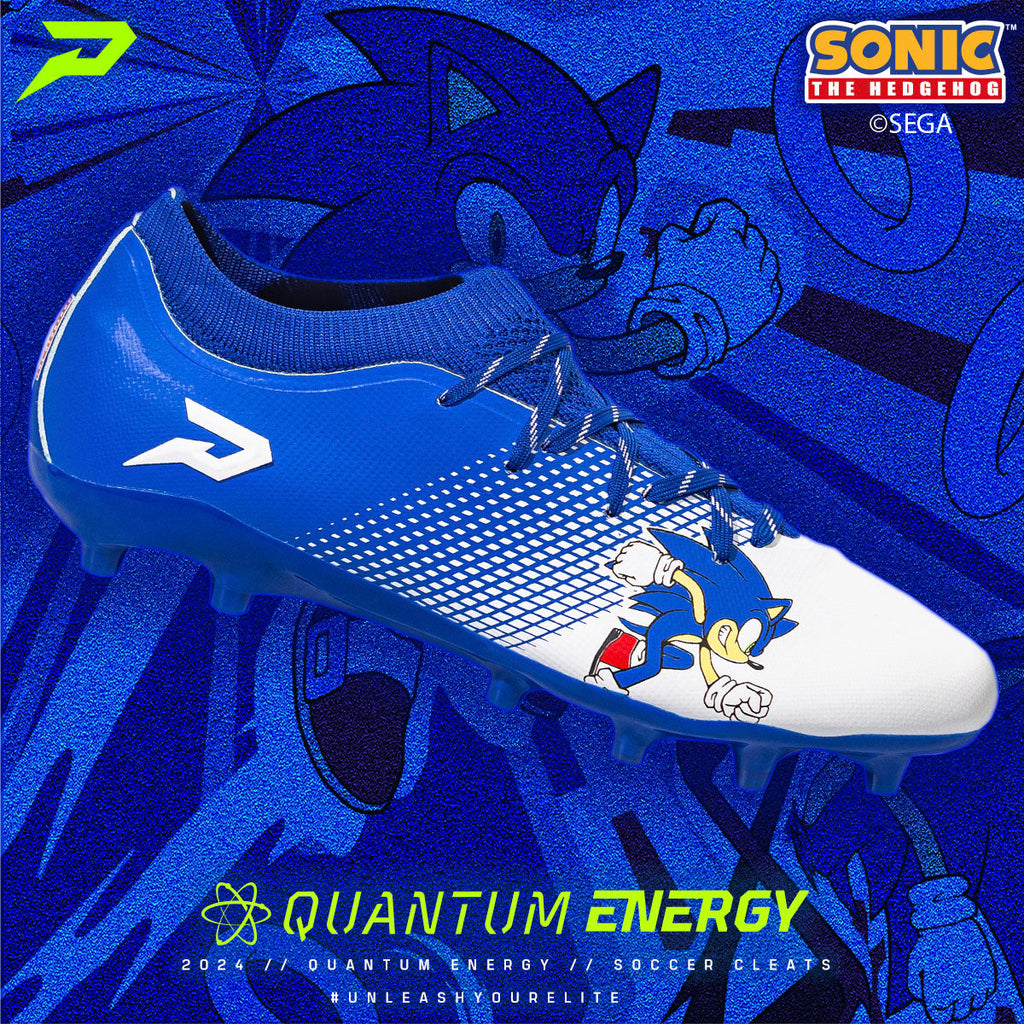Sonic the Hedgehog Football Cleats - Quantum Energy by Phenom Elite