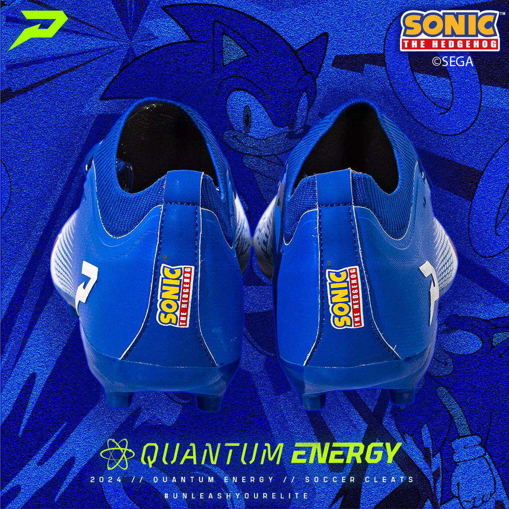 Sonic the Hedgehog Football Cleats - Quantum Energy by Phenom Elite