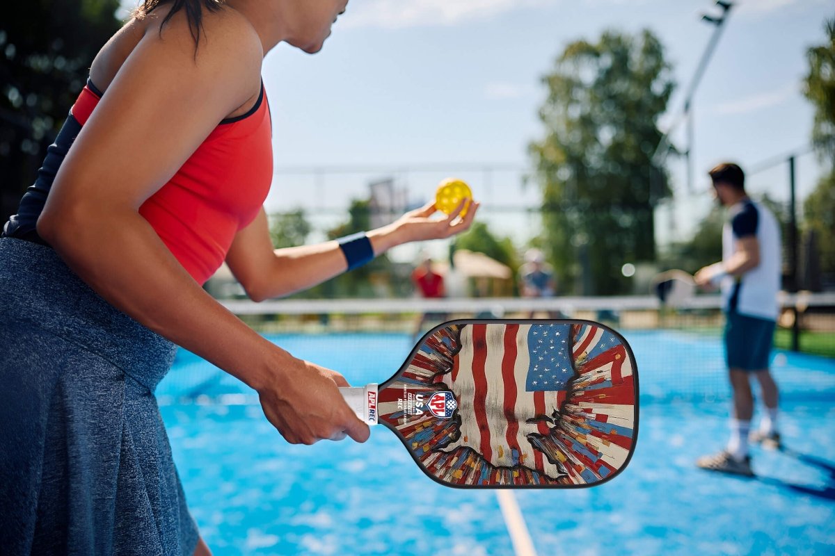 APL - US Map Pickleball Paddle | 16mm Carbon Fiber | Best Pickleball Paddles | American Pickleball League