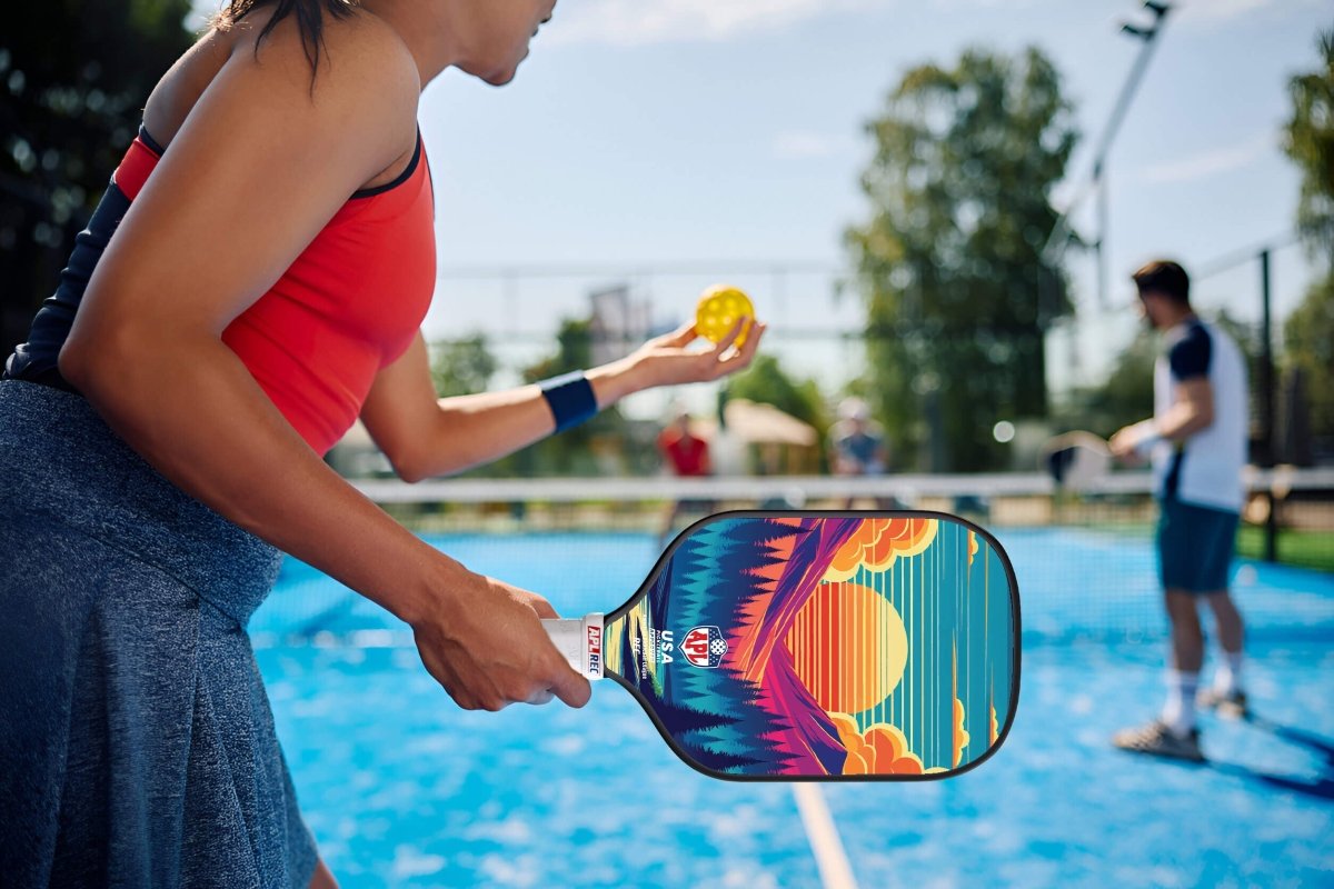 APL - Trees Pickleball Paddle | 16mm Carbon Fiber | Best Pickleball Paddles | American Pickleball League