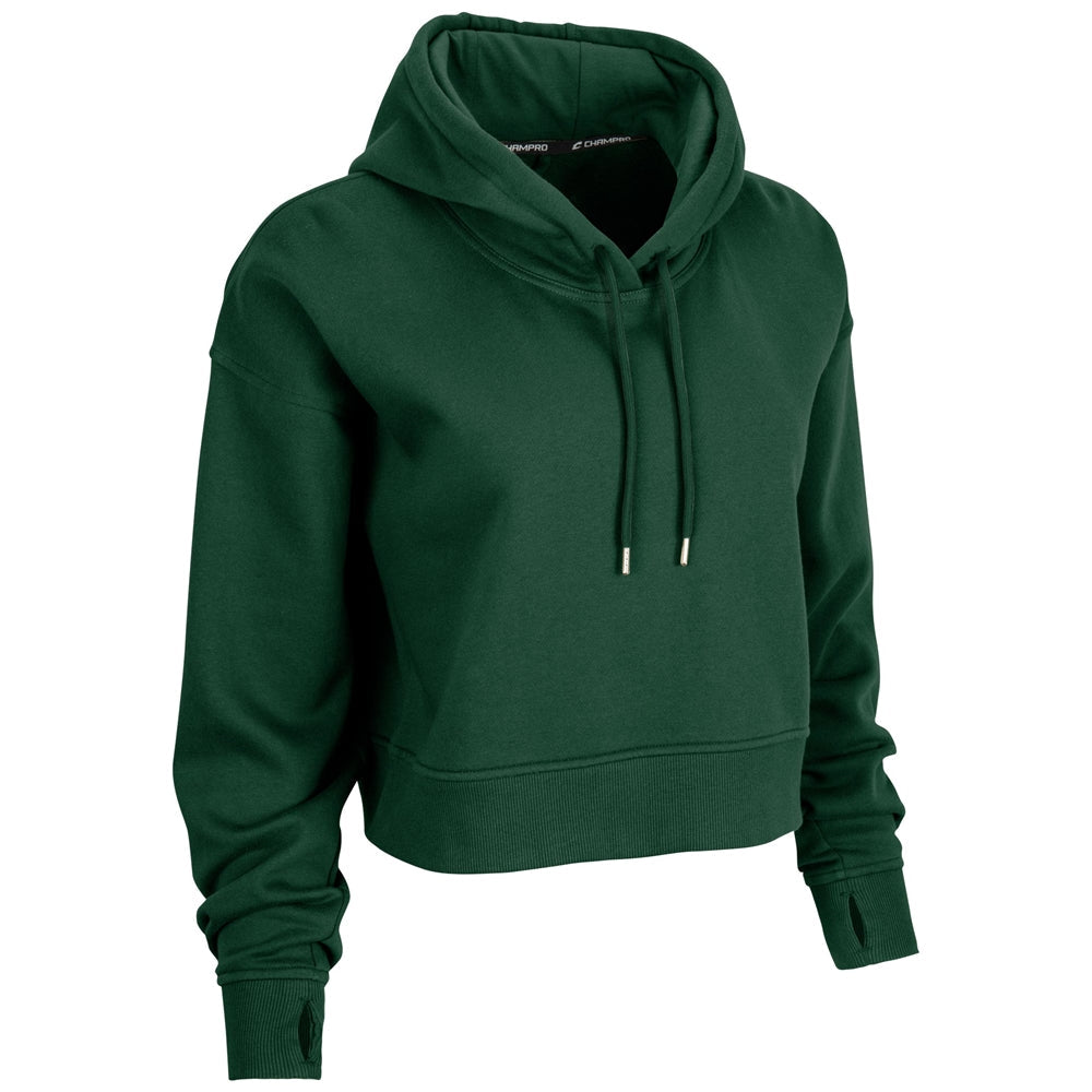 VICTORY FLEECE WOMEN'S CROP HOODIE