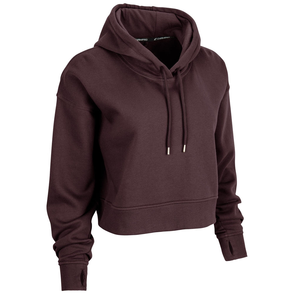 VICTORY FLEECE WOMEN'S CROP HOODIE