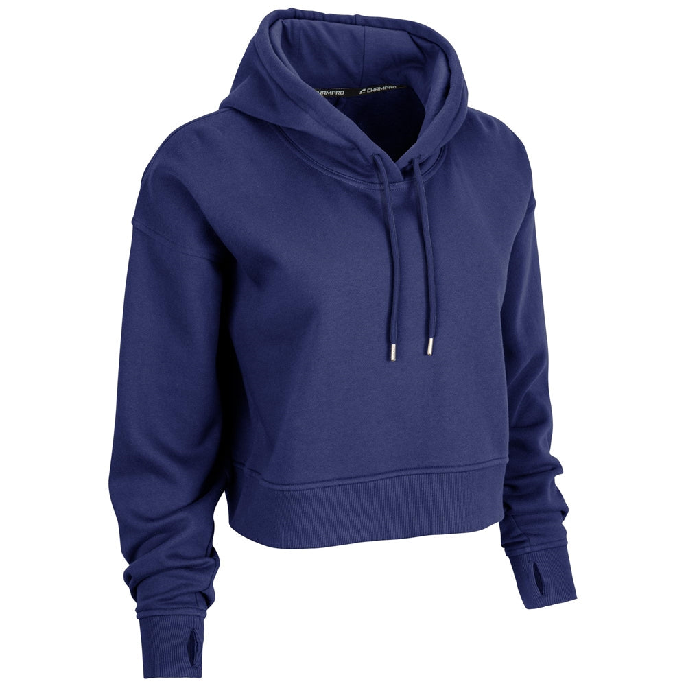 VICTORY FLEECE WOMEN'S CROP HOODIE