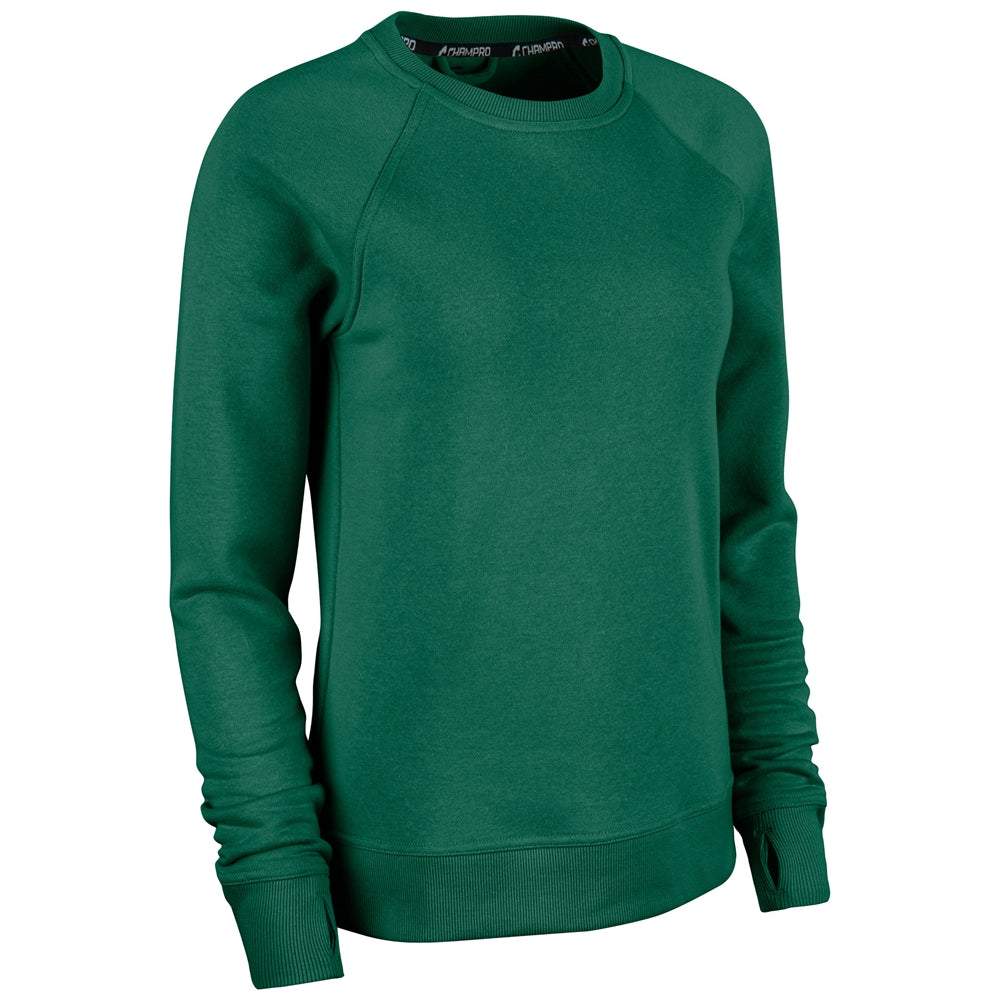 VICTORY FLEECE WOMEN'S SPLIT HEM CREW
