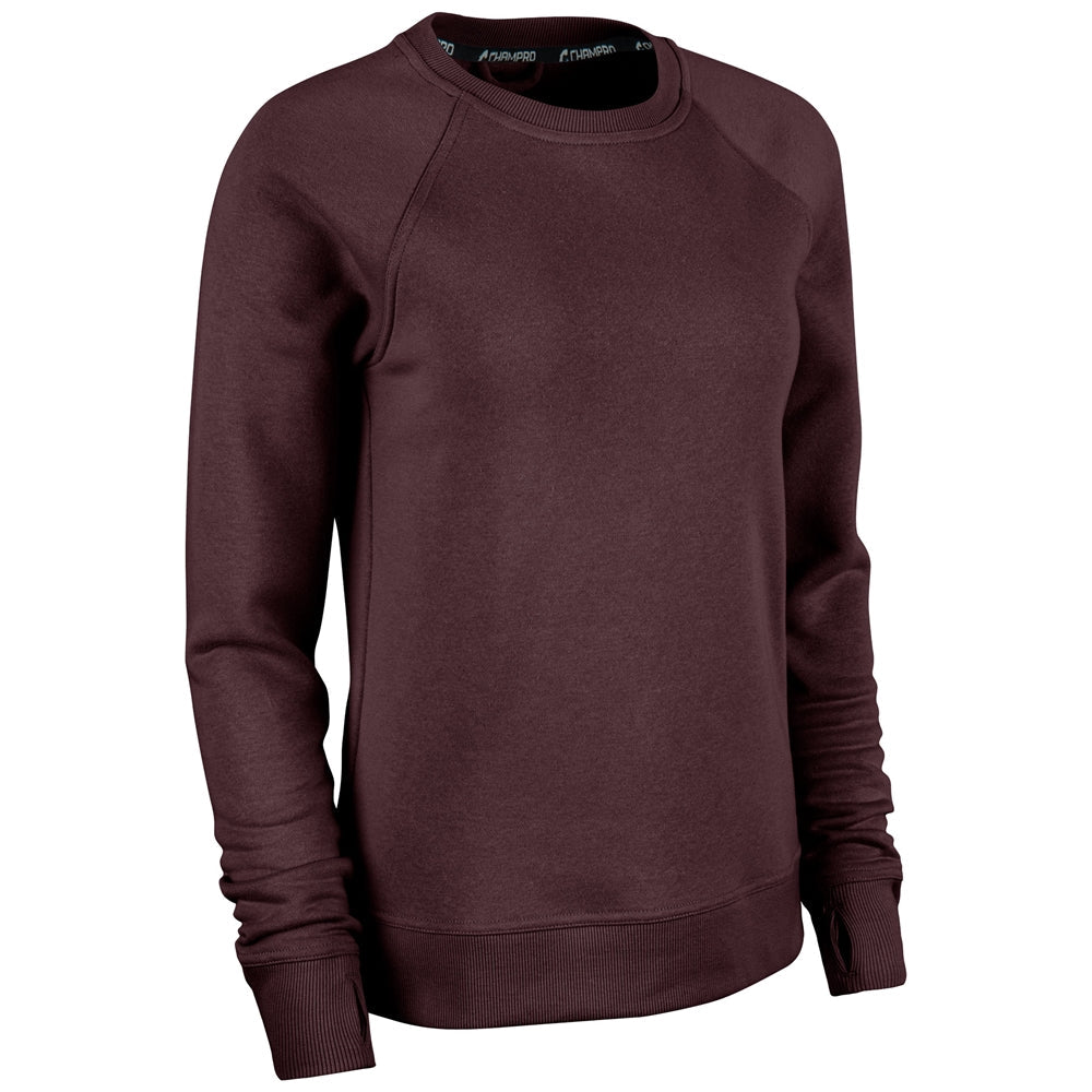VICTORY FLEECE WOMEN'S SPLIT HEM CREW