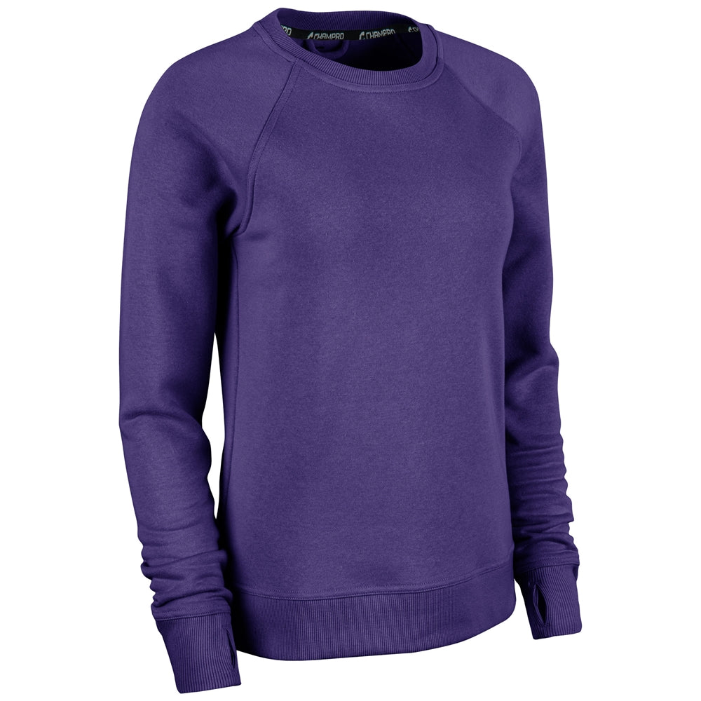 VICTORY FLEECE WOMEN'S SPLIT HEM CREW