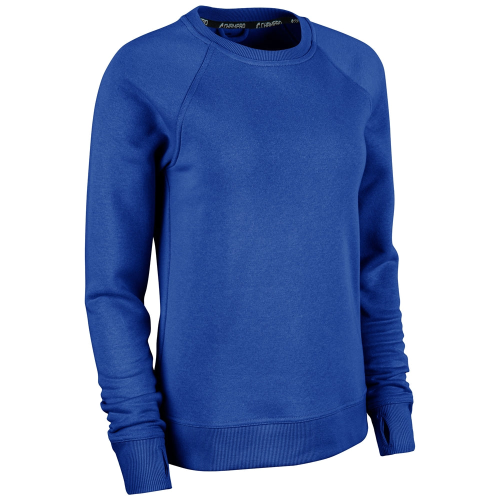 VICTORY FLEECE WOMEN'S SPLIT HEM CREW
